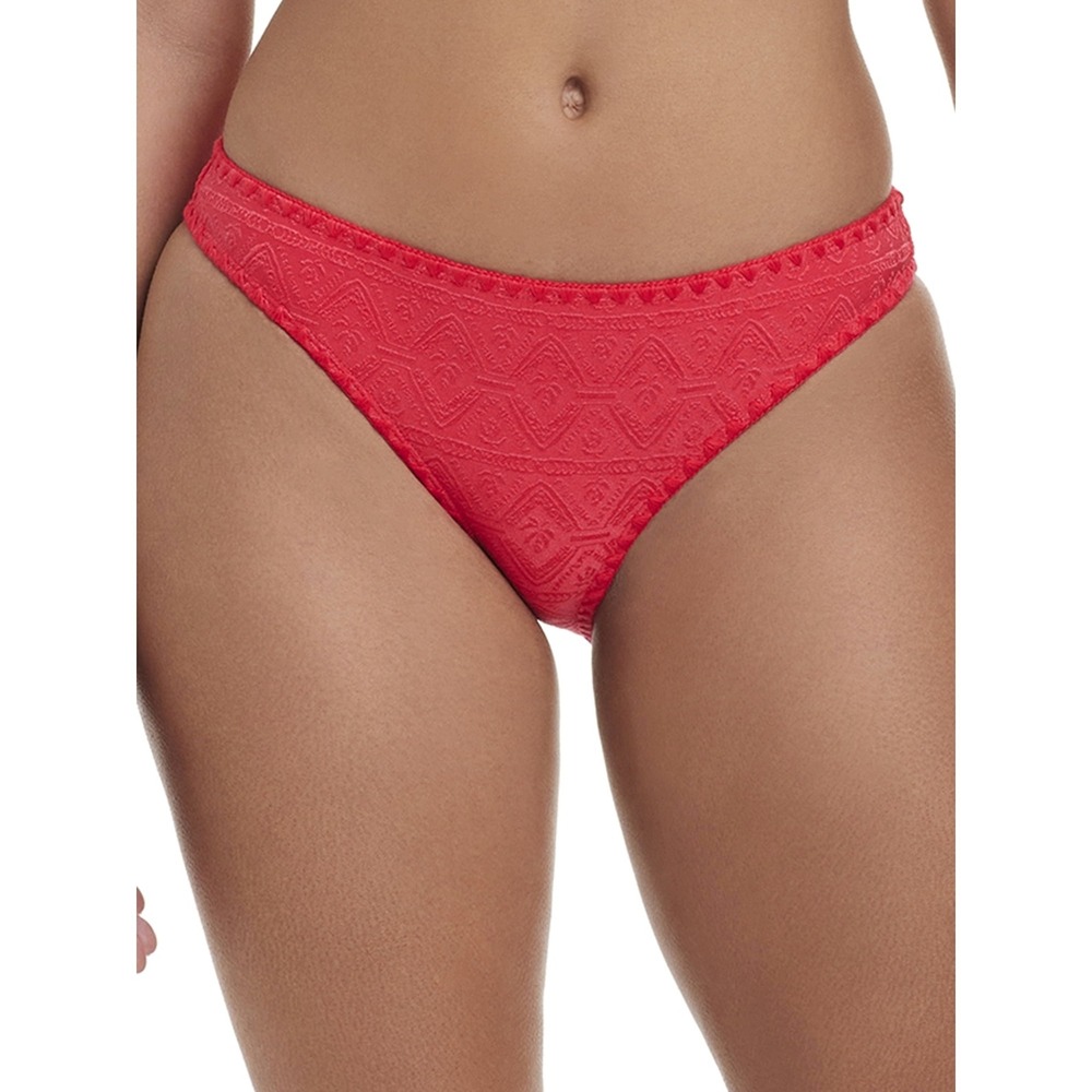 Jessica Simpson Womens Coral Bikini Bottom Size XXL Embroidered NEW
